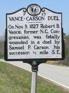 VANCE-CARSON DUEL